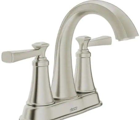 Photo 1 of American Standard
Rumson 4 in. Centerset 2-Handle Bathroom Faucet in Brushed Nickel