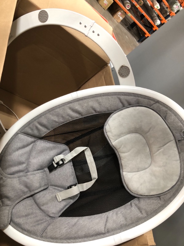 Photo 2 of Munchkin Bluetooth Enabled Lightweight Baby Swing with Natural Sway in 5 Ranges of Motion, Includes Remote Control
