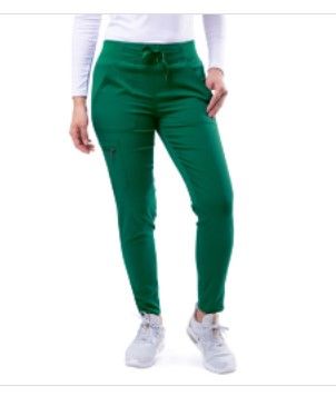 Photo 1 of Adar Pro Scrubs for Women - Ultimate Yoga Jogger Scrub Pants - P7104 - Hunter Green - M