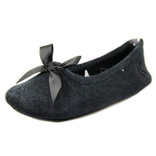 Photo 1 of Isotoner Terry Ballerina Women SMALL Black Slipper
