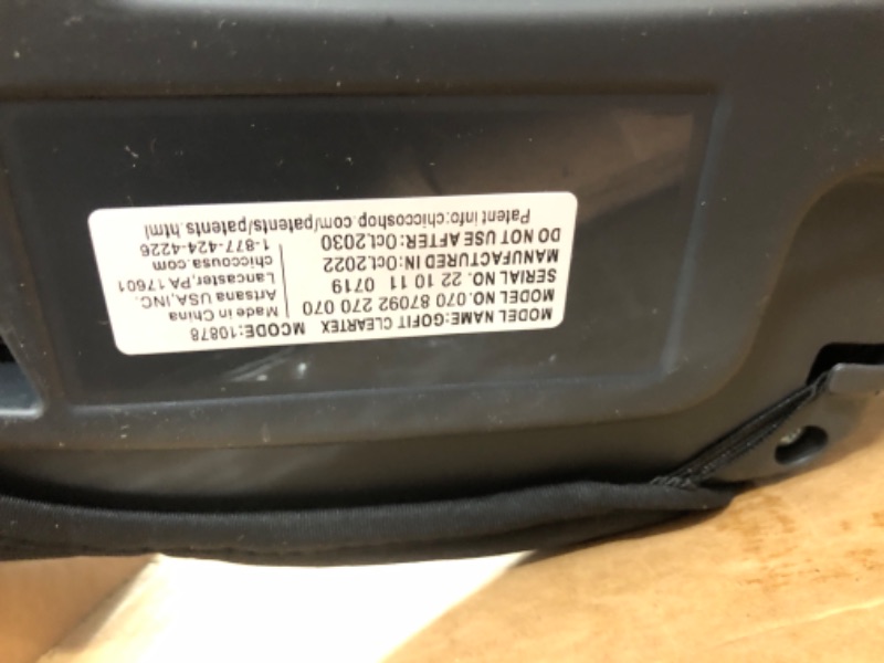 Photo 3 of Chicco GoFit ClearTex Backless Booster Car Seat - Shadow | Black Shadow GoFit with ClearTex No Chemicals