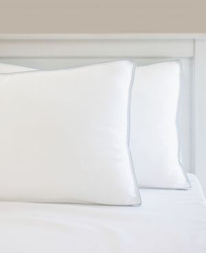 Photo 1 of *ONE PILLOW ONLY* Charisma White Gel-Infused Memory Foam Cluster and Gel Fiber Bed Pillow
