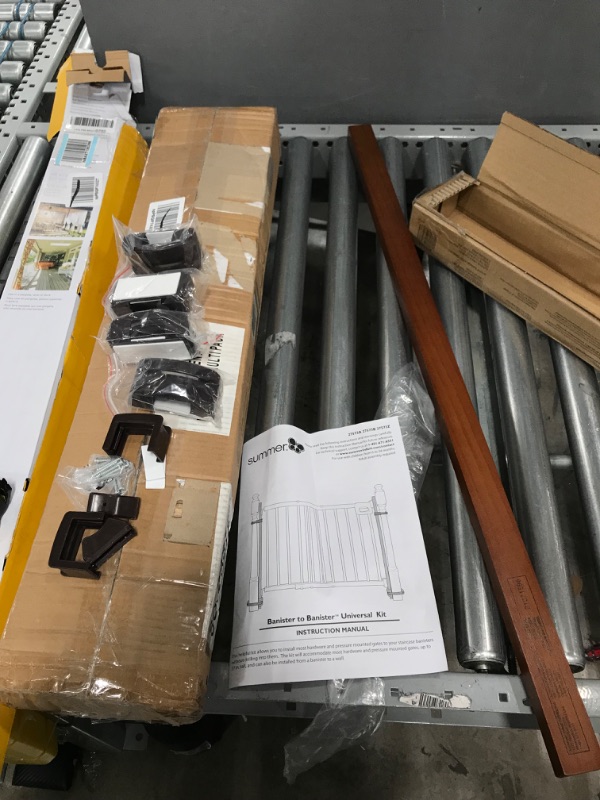 Photo 2 of Summer Banister to Banister Gate Mounting Kit - Fits Round or Square Banisters, Accommodates Most Hardware & Pressure Mount Baby Gates up to 37” Tall, Gate Sold Separately
