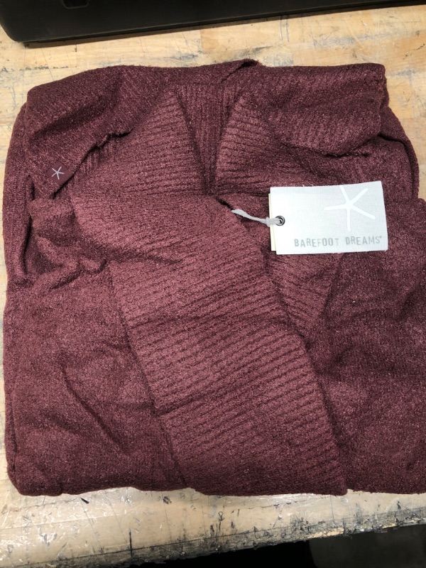 Photo 2 of Barefoot Dreams CozyChic Lite Circle Cardi, Rosewood Small