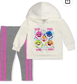 Photo 1 of Nickelodeon Girl's 2-Piece Baby Shark Pullover Hoodie and Legging Set
2t