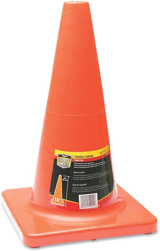 Photo 1 of Honeywell 18" Orange Traffic Cone (RWS-50011)