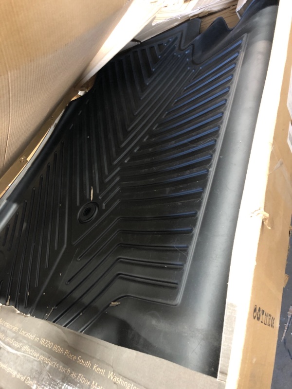 Photo 2 of **MISSING FRONT ONE**
YITAMOTOR Floor Mats Compatible with 2019-2022 Dodge Ram 1500 Crew Cab (New Body), with 1st Row Bucket Seats, No Rear Under Seat Storage Box, Custom Fit Black Floor Liners 1st & 2nd Row All-Weather
