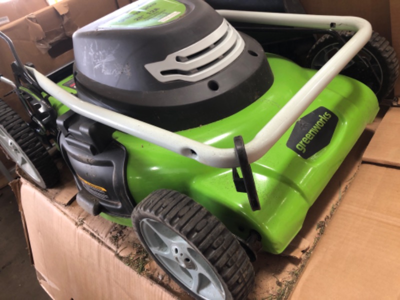 Photo 2 of **PARTS ONLY** Greenworks 12 Amp 20-Inch 3-in-1Electric Corded Lawn Mower, 25022
