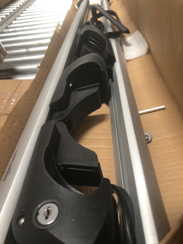 Photo 3 of **Missing Hardware** Amazon Basics Universal Cross Rail Roof Rack, 52 inches,Pack of 2
