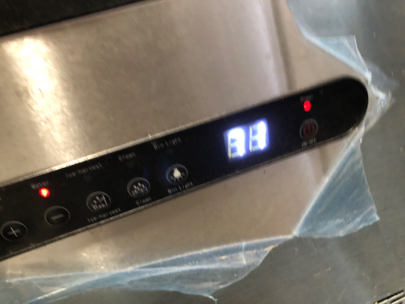 Photo 5 of **DAMAGED** Artidy Commercial Ice Maker Machine, 100LBS/24H Clear Square Ice Cube,33LBS Ice Storage Capacity with Auto Clean and LED Temperature Display for Home...
