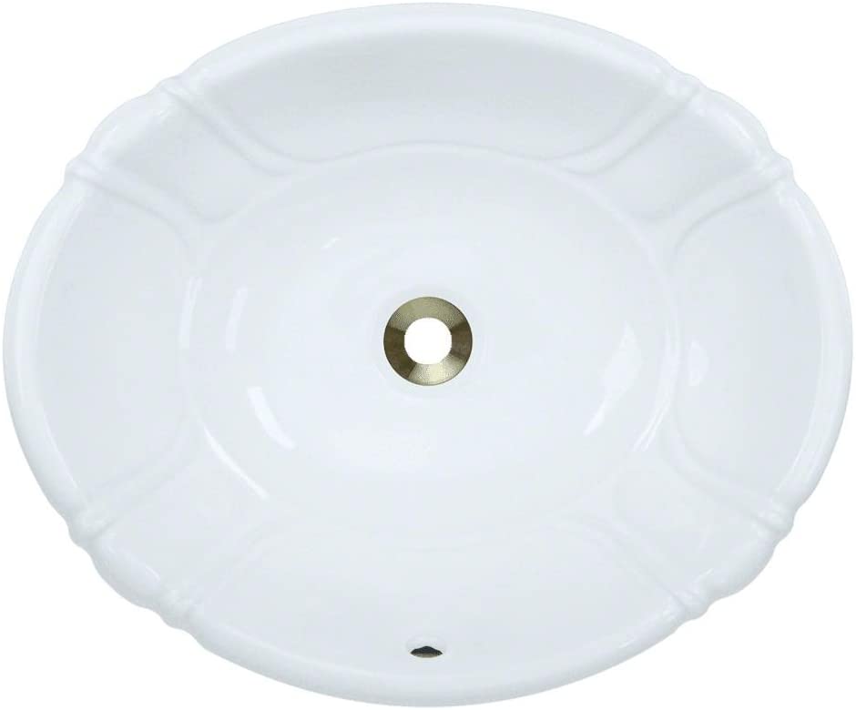 Photo 1 of **MISSING HARDWARE** MR Direct o1815-w Sink Dual-Mount Porcelain Bathroom White

