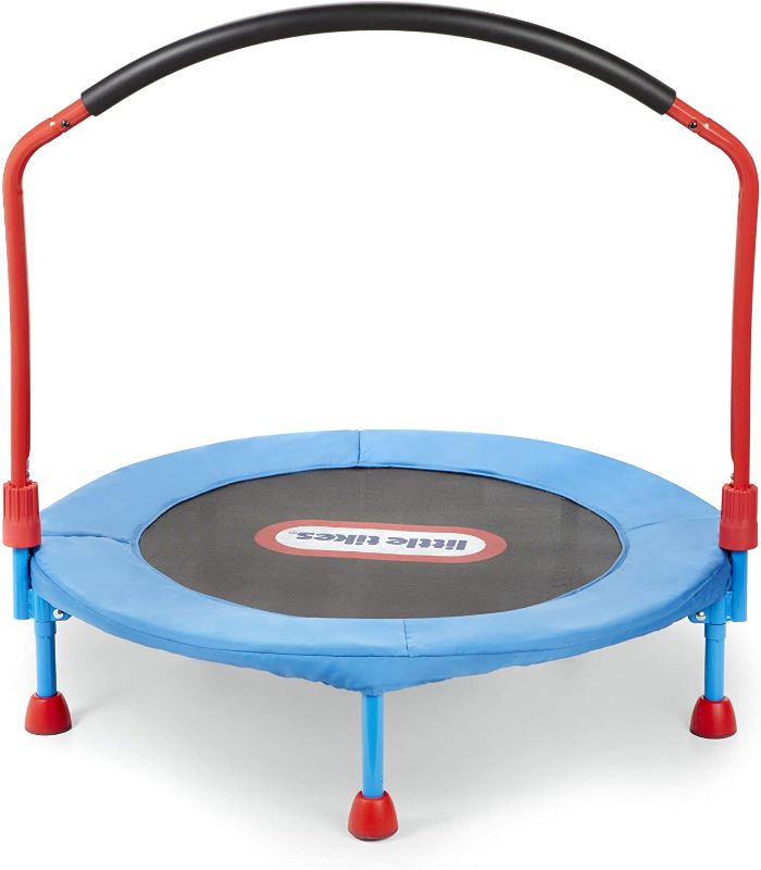 Photo 1 of **MISSING PARTS**MINOR DAMAGE** Little Tikes Easy Store 3' Trampoline, 36.00 L x 36.00 W x 33.50 H Inches
