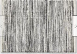 Photo 1 of 2'X3' Striped Metallic Woven Accent Rug Gray 