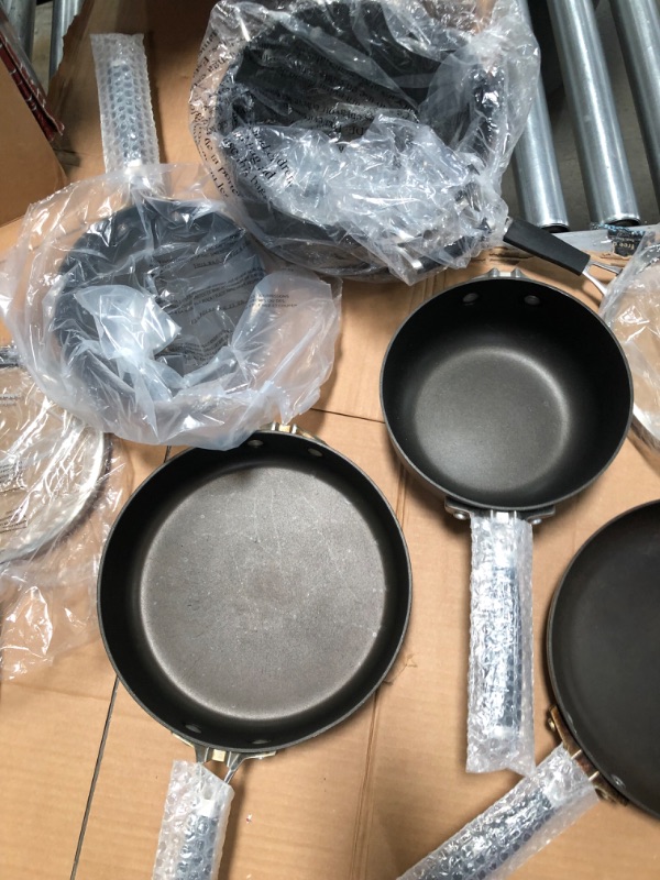 Photo 2 of **MISSING PARTS **Calphalon Premier Space-Saving Hard-Anodized Nonstick Cookware, 15-Piece Set
