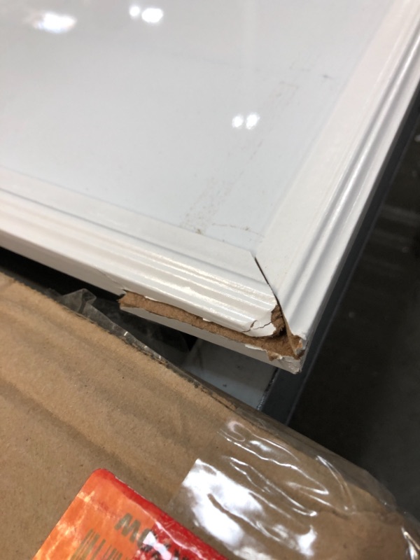 Photo 3 of **DAMAGED** U Brands Magnetic Dry Erase Board 20 in. X 30 in. White Decor Frame
