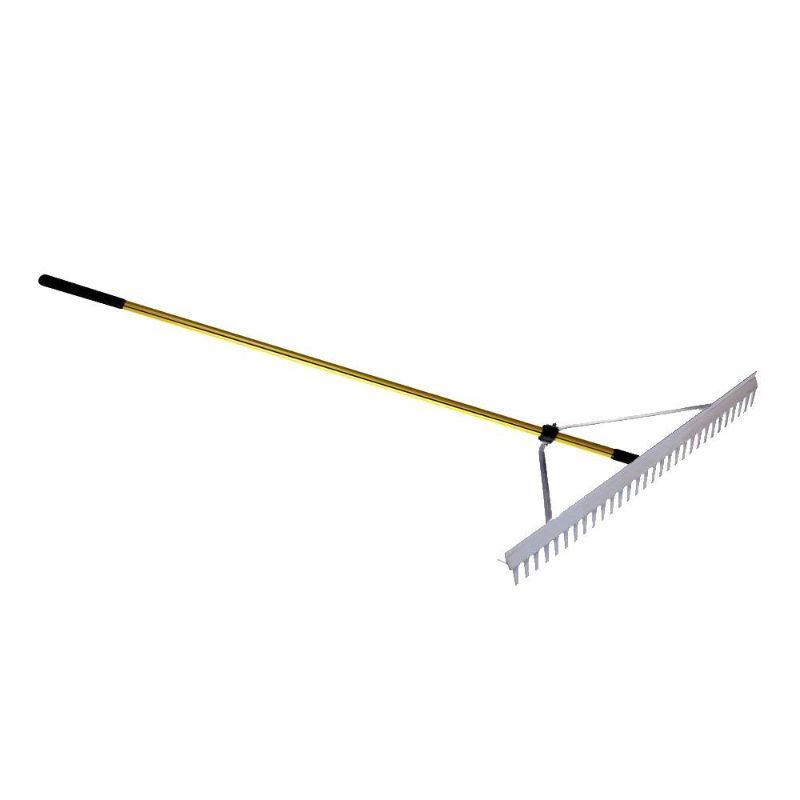 Photo 1 of **MINOR DAMAGE* Nupla Heavy-Duty Landscape Rake with 60 in. Classic Fiberglass Handle
