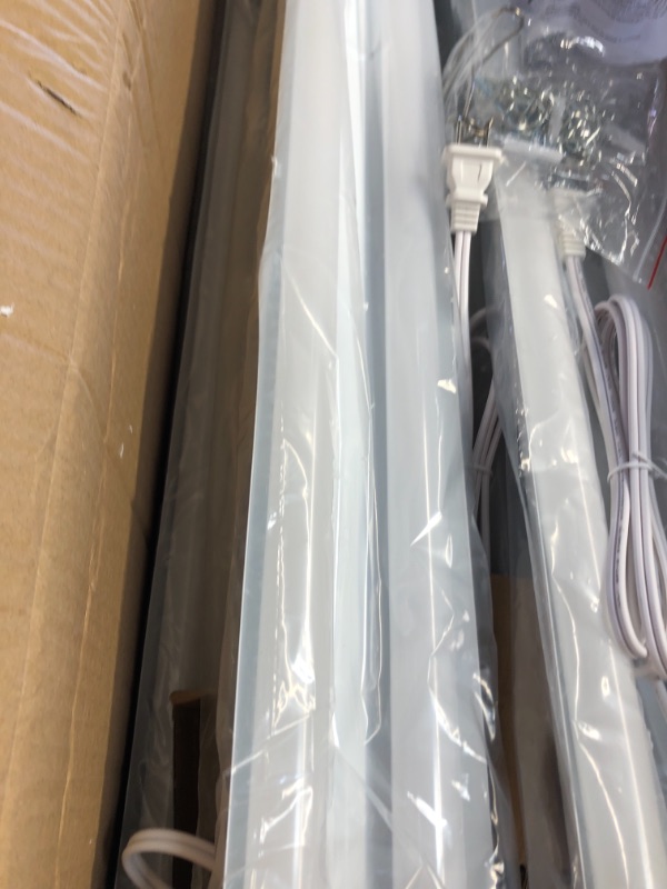 Photo 1 of **MINOR BENDS** Bbounder 10 Pack 4ft Led Shop Light, Led Utility Shop Light, 48 Inch Linkable Integrated Fixture for Garage, 42W(Equivalent 270W), 5000K, Surface + Suspension Mount, ETL Certified.
