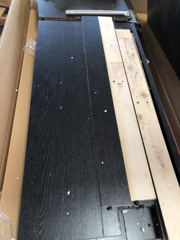 Photo 1 of **DAMAGED* MISSING HARDWARE* HI70DR BLACK 7-Drawer Chest with Locks on 2-Top Drawers in Black
