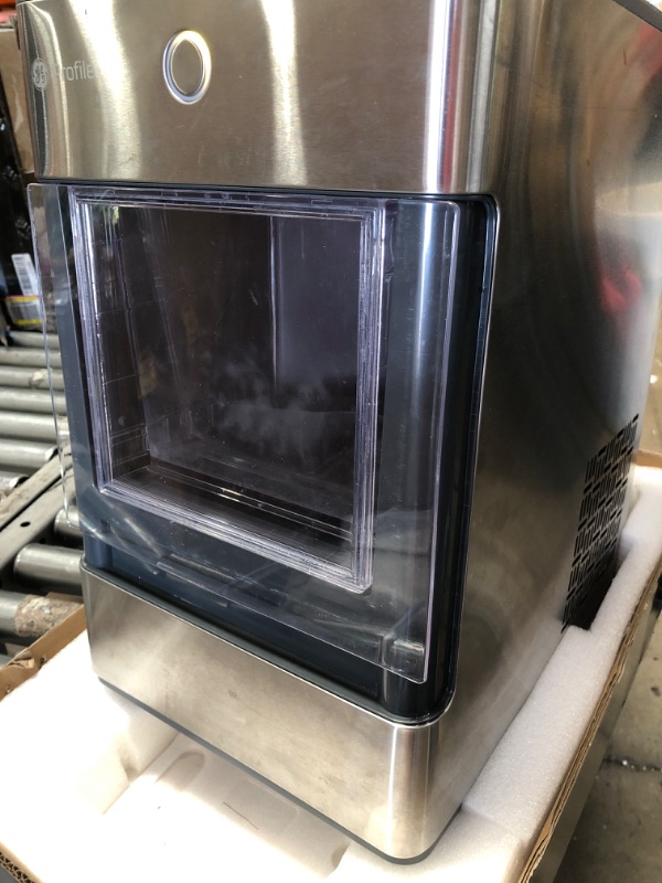 Photo 5 of GE Profile Opal | Countertop Nugget Ice Maker with Side Tank | Portable Ice Machine Makes up to 24 Lbs. of Ice per Day | Stainless Steel Finish
