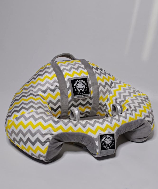 Photo 1 of Hugaboo The Original Infant Sitting Chair, Yellow Chevron/2nd Edition
