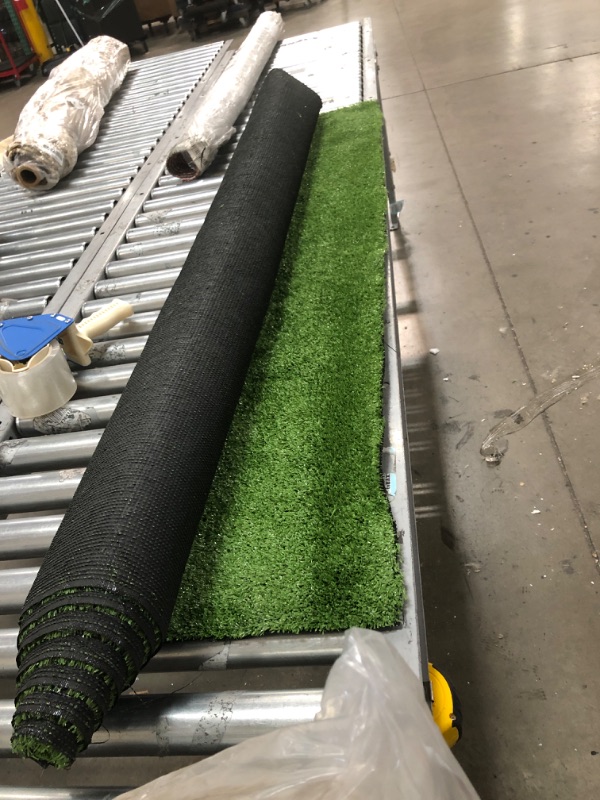 Photo 2 of Artificial Grass Turf Lawn 5 Feet x 7 Feet, 0.4" Pile Height Indoor Outdoor Rugs Synthetic Grass Mat Fake Grass
