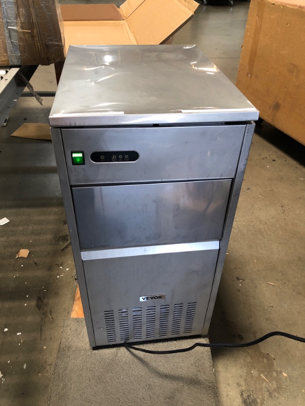 Photo 5 of VEVOR 110V Commercial Snowflake Ice Maker 44LBS/24H, ETL Approved, Food Grade Stainless Steel Construction, Automatic Operation, Freeatanding, Water Filter and Spoon, Perfect for Seafood Restaurant
