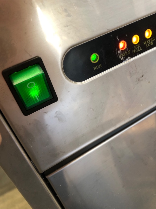 Photo 1 of VEVOR 110V Commercial Snowflake Ice Maker 44LBS/24H, ETL Approved, Food Grade Stainless Steel Construction, Automatic Operation, Freeatanding, Water Filter and Spoon, Perfect for Seafood Restaurant
