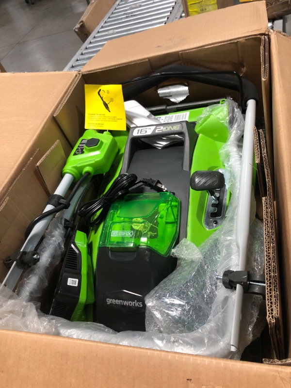 Photo 5 of ***PARTS ONLY*** greenworks g-MAX 40V 16 cordless Lawn Mower with 4Ah Battery - model