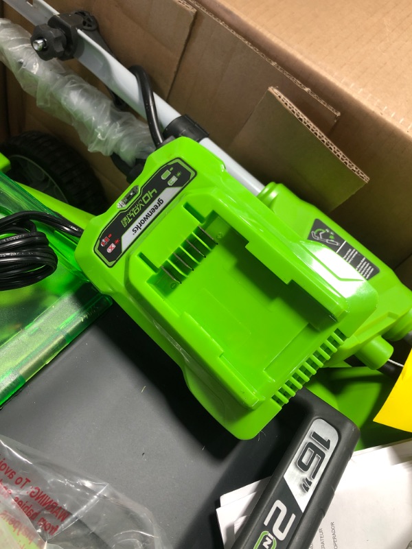 Photo 4 of ***PARTS ONLY*** greenworks g-MAX 40V 16 cordless Lawn Mower with 4Ah Battery - model