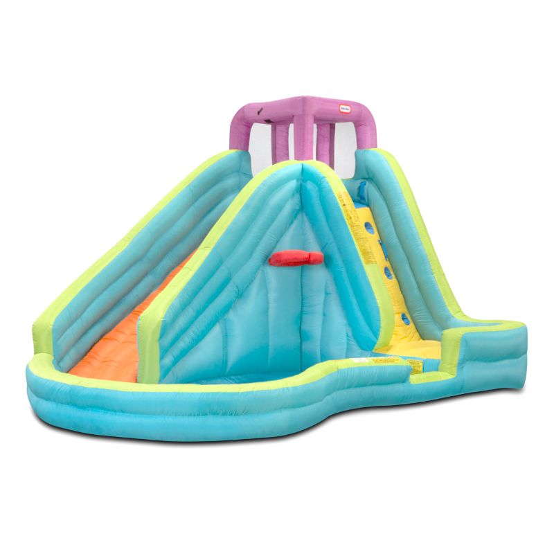 Photo 1 of Little Tikes Slam N Curve Inflatable Water Slide with Blower
