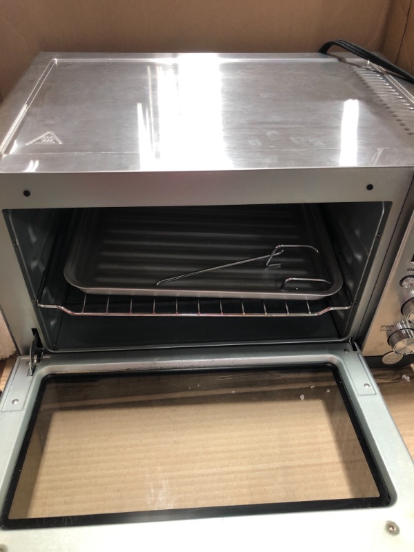 Photo 5 of **PARTS ONLY***
GE - Quartz 6-Slice Toaster Oven with Convection Bake - Stainless Steel
