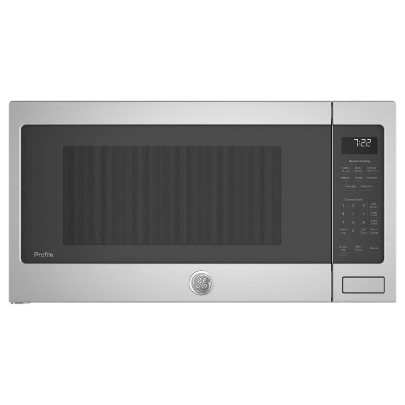 Photo 1 of GE PES7227L 24 Inch Wide 2.2 Cu. Ft. Countertop Microwave with Sensor Cooking Stainless Steel Cooking Appliances Microwave Ovens Countertop Microwaves
