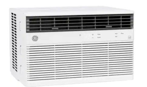 Photo 1 of GE 18,300/17,800 BTU 230/208-Volt Window Air Conditioner for 1000 sq ft Rooms with WiFi and Remote in White, ENERGY STAR