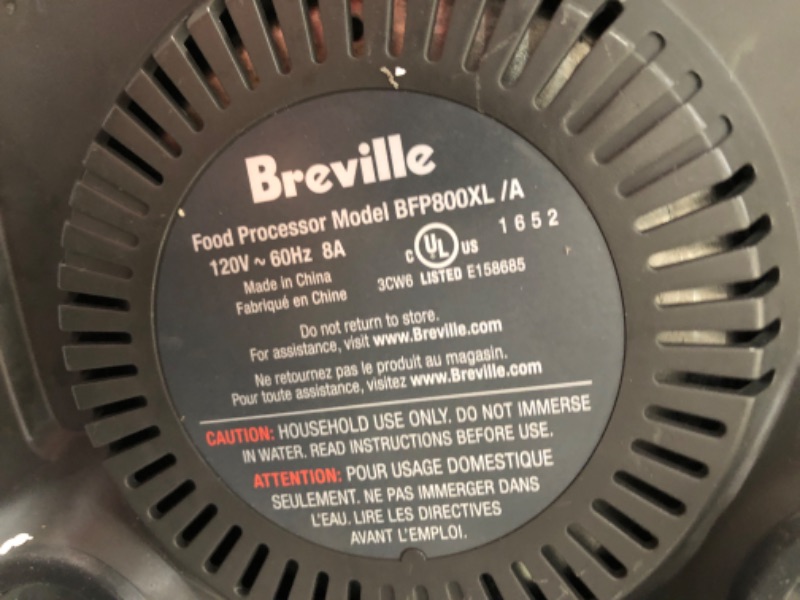 Photo 4 of ***PARTS ONLY*** Breville BFP800XL Sous Chef 16 Pro Food Processor, Brushed Stainless Steel
