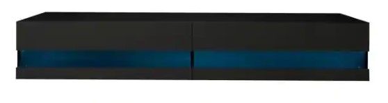 Photo 1 of 180X42X8CM BLACK FLOATING TV STAND 