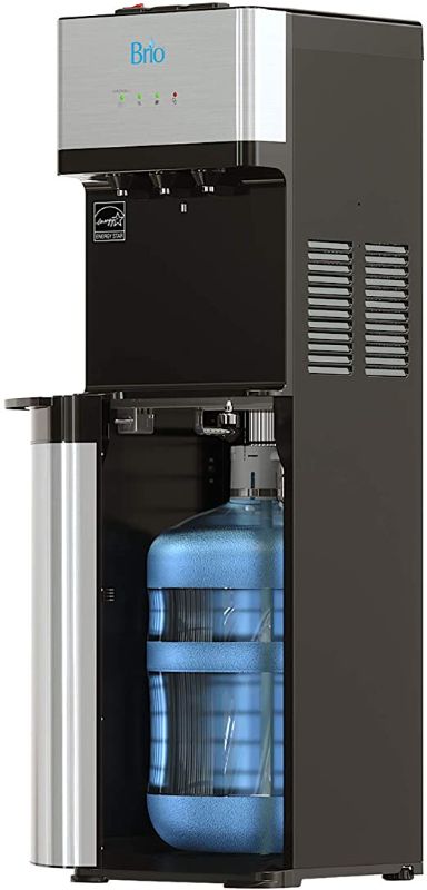 Photo 1 of Brio - CLBL520SC Self Cleaning Bottom Loading Water Cooler Water Dispenser & Cool Water - UL/Energy Star Approved & New Wave Enviro Products BPA Free Tritan™ Bottle, 5-Gallon