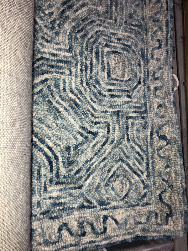 Photo 1 of 8X10 INCH BLUE DEIGN CARPET 