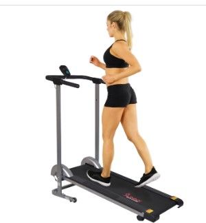Photo 1 of ***MISSING HANDLE***
Sunny Health & Fitness Sf-T1407M Foldable Manual Walking Treadmill
