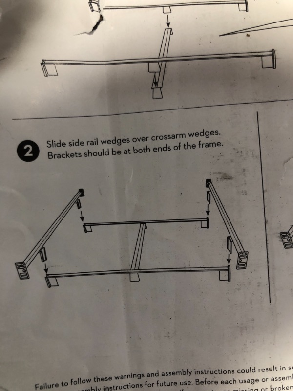 Photo 1 of 55" inch steelock metal bed frame