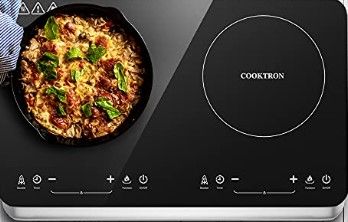 Photo 1 of *SEE NOTE* COOKTRON Induction Cooktop Portable Single Hot Plate Countertop Burner, 1800w 10 Temperature 9 Power Settings Induction Cooker Cooktop with Child Safety Lock & Timer
