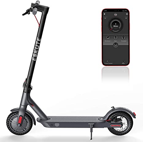 Photo 1 of ESKUTE APP Electric Scooter,Up to 18.6 Miles & 15MPH,8.5" Solid Tires,350W Motor Long-Range Battery,Electric Scooter for Adults Teens,Foldable & Portable Commuting Scooter with Double Braking System
