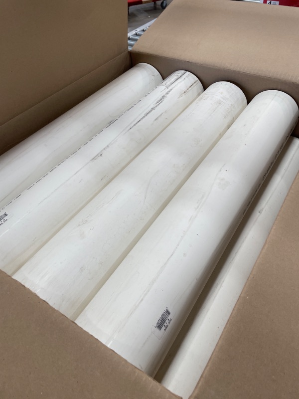 Photo 2 of 12PK-VPC 4 in. X 24 in. PVC Foam Core Sch. 40 Pipe, White
