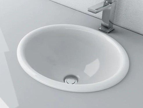 Photo 1 of Cantrio Koncepts PS-186 Oval Drop-In Bathroom Sink
