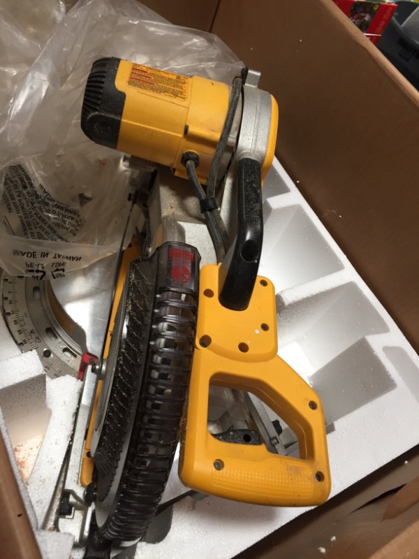 Photo 2 of 15 Amp Corded 12 in. Double Bevel Sliding Compound Miter Saw, Blade Wrench & Material Clamp