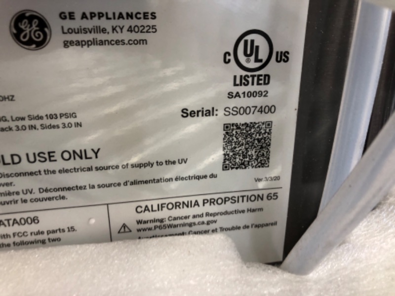 Photo 5 of USED: GE Profile Opal 2.0 | Countertop Nugget Ice Maker with Side Tank | Ice Machine with WiFi Connectivity | Smart Home Kitchen Essentials | Black Stainless
17.5 x 13.43 x 16.5 inches
