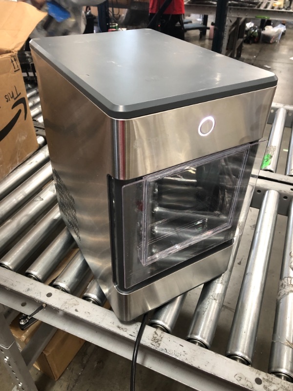 Photo 2 of NOT FUNCTIONAL: GE Profile Opal | Countertop Nugget Ice Maker with Side Tank | Portable Ice Machine Makes up to 24 lbs. of Ice Per Day | Stainless Steel Finish
