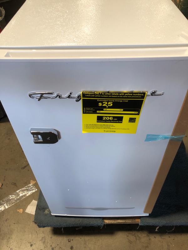 Photo 1 of **DAMAGED
Frigidaire 3.2 Cu. Ft. Retro Mini Fridge - White
