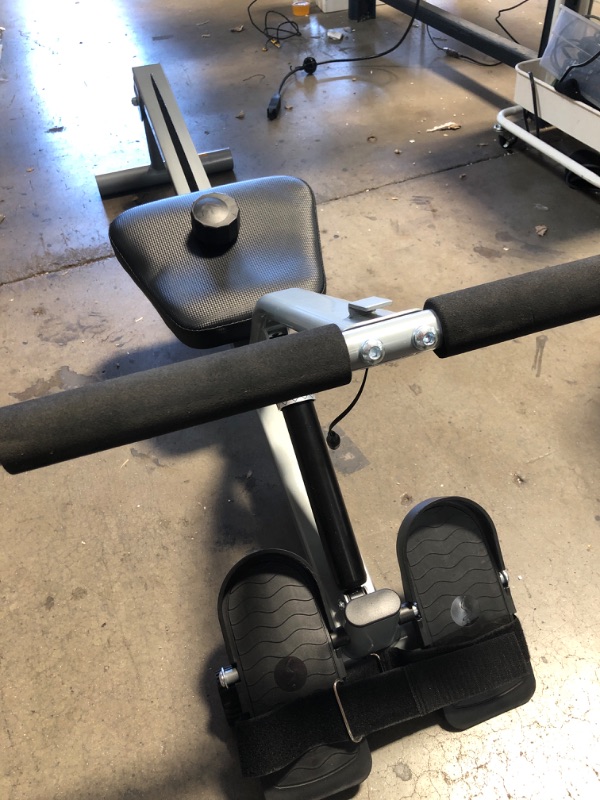 Photo 2 of **MISSING PARTS** Sunny Health & Fitness SF-RW1205 Rowing Machine Rower with 12 Level Adjustable Resistance, Digital Monitor and 220 LB Max Weight
