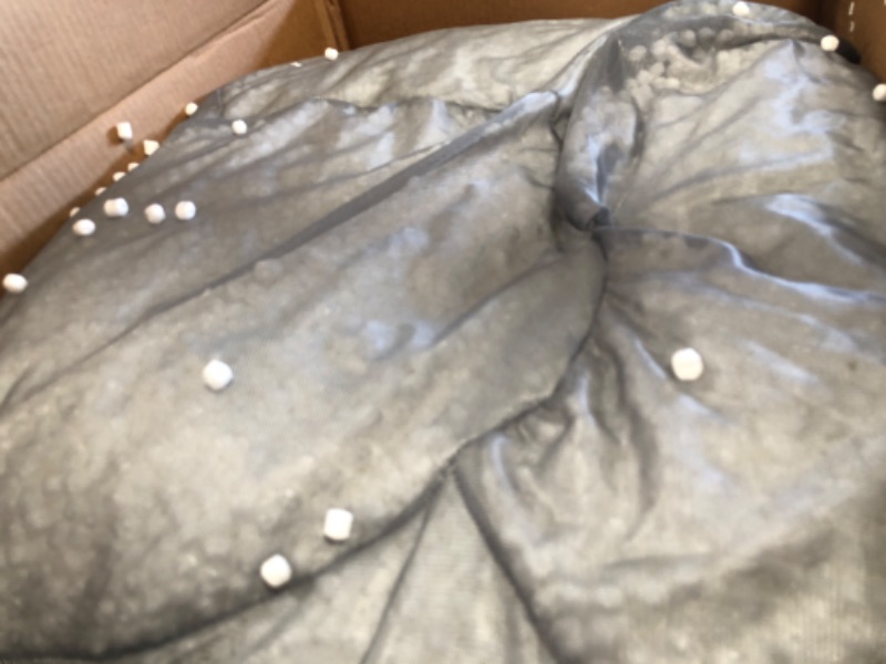 Photo 1 of **MISSING SOME FOAM** Posh Creations Bean Bag Chair, Gray
