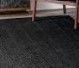 Photo 1 of (TORN END) nuloom black jute rug 35" x 25" 